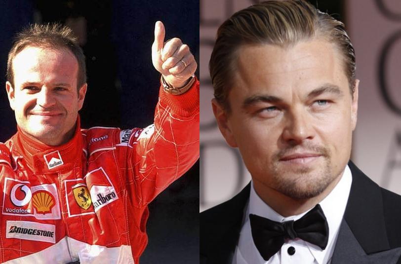 Imagem da matéria: Rubens Barrichello parabenizou ontem Dicaprio pelo prêmio Oscar